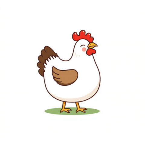 ROBOK Huhn Cartoon
